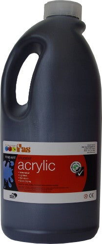 Acrylic Paint - Fas Student Acrylic 2ltr Black