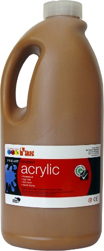 Acrylic Paint - Fas Student Acrylic 2ltr Raw Sienna (O)