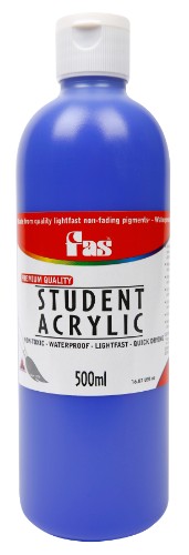 Acrylic Paint - Fas Student Acrylic 500ml Warm Blue