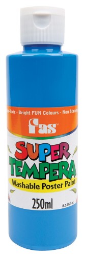 Fas Super Tempera 250ml Fluo Blue