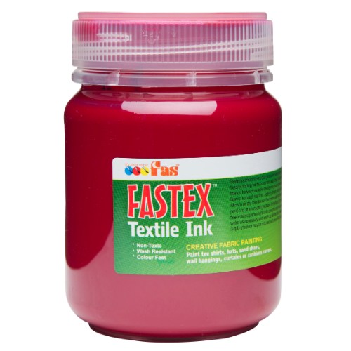 Burgundy 250ml Heat Set Ink for fabric printing, ensuring vibrant and long-lasting results on various materials.