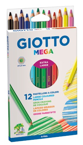 Artist Pencils - Giotto Mega Pencils Box 12's