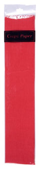 Vibrant red crepe paper roll, 50cm x 2m, perfect for crafts, decorations, and creative projects.