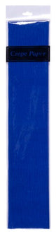 Premium dark blue crepe paper roll (50cm x 2m) for crafts, decorations, and DIY projects, perfect for any occasion.