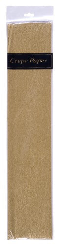 High-quality brown crepe paper roll, 50cm x 2m, ideal for crafting, decorations, and floral arrangements.