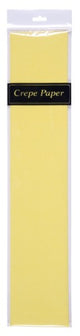 Gold crepe paper roll measuring 50cm x 2m, perfect for elegant crafting, decorations, and DIY projects.