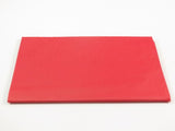 Vibrant red tissue paper pack of 10 sheets, perfect for wrapping gifts and crafting projects. Each sheet measures 500 x 750mm.