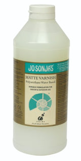 Jo Sonja's Satin Varnish is a water-based polyacrylic coat that enhances art with a vibrant satin finish and durable protection.