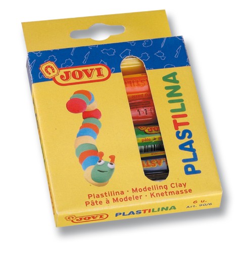 Vibrant Jovi Modelling Clay sticks, ideal for kids 3+, perfect for imaginative crafting and 3D modelling. Non-toxic and reusable.