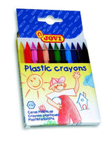 Vibrant hexagonal crayons in a 12-pack, perfect for young artists, odor-free, and designed to stay put while coloring.