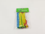 Brightly colored 15cm pipe cleaners in a 50pc pack, ideal for various DIY projects and kids' crafts.