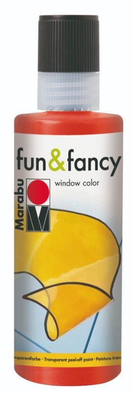 Vibrant 80ml Coral Red glass paint, perfect for creative glass art projects and easy application on various surfaces.
