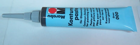 Hobbyglas O/Line Paste Grey 20ml in a tube, great for mixed media, decoupage, and crafting with a smooth, non-toxic formula.
