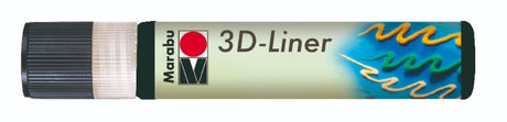 Black Marabu 3D Liner 673 marker for creating raised, intricate designs on various surfaces like paper and textiles.