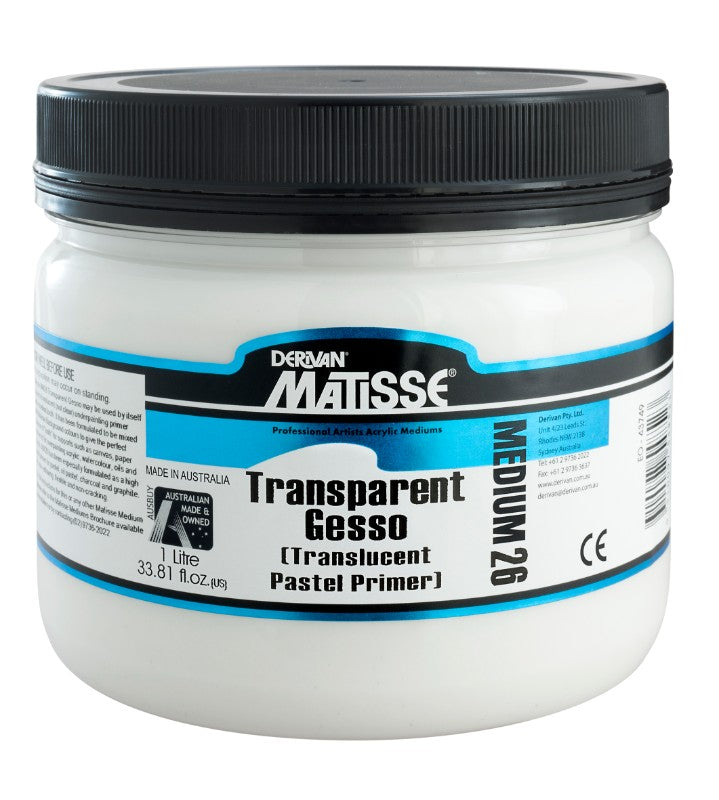 Artist Primer - Matisse Mm26 1ltr Transparent Gesso