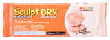 Mungyo Sculpt Dry Clay 500g in peach, versatile air-dry sculpting clay for creative projects, safe for ages 3 and up.