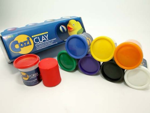 Cozi Form Air-Hardening Modelling Clay, 100g B - gluten-free, soft, air-drying, perfect for artists and safe for kids.