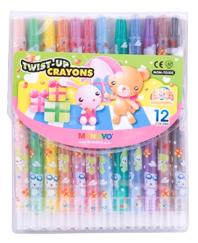 Crayon - Mungyo Twist-Up Crayons 12s