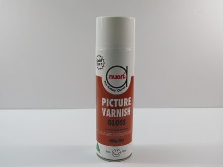 Clear, high-gloss acrylic varnish for vibrant, protected artwork in a 400gm size, ideal for all artists.