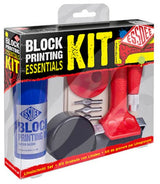 Essdee Block Printing Essentials Kit with tools, blocks, and ink for artists to create stunning relief prints.