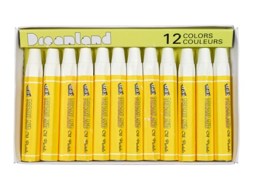 Artist Oil Pastels - Das Dreamland Pastels #1 White 12s, featuring vibrant, non-toxic pastels ideal for blending and layering.