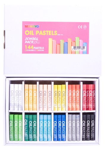 Mungyo Oil Pastels Class Pack with 12 vibrant colors, smooth texture, ideal for students and creative enthusiasts.