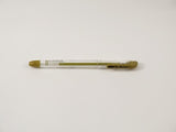 Elegant gold gel pen with 0.7mm tip for smooth writing on dark and colorful paper, perfect for crafts and notes.