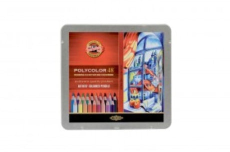 Set of 48 Polycolor pencils featuring vibrant colors, smooth application, and durable design for artists and hobbyists.