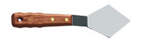 Rgm New Generation Spatula #8002 with stainless steel blade and ergonomic wooden handle, perfect for flipping and serving food.