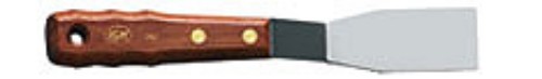 Rgm New Generation Spatula #8008 with stainless steel blade and wooden ergonomic handle, ideal for flipping and serving.