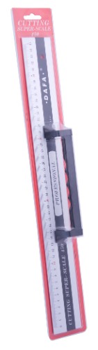 Ruler Cs-45 45cm with hand grip and magnetic strips for precise cutting and measuring on metallic surfaces.