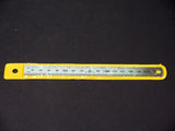 Stainless steel 15cm metric ruler, perfect for precise measuring in classrooms and workshops, portable and durable.