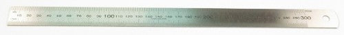 Premium 30cm stainless steel ruler with metric and imperial markings for precise measurements in various settings.