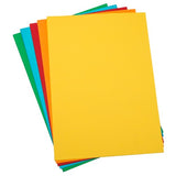 A3 75gsm bright paper pack of 100 sheets in five vibrant colors, perfect for printing, crafting, and organizing.