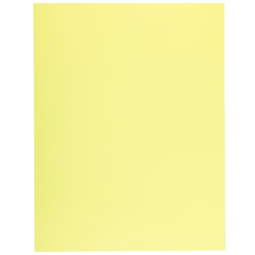 Vibrant yellow fluorescent showcards, 50x65 cm, crafted from durable 250gm cardboard - perfect for crafts and presentations.