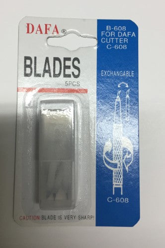 High-quality B-608 spare blades set (5pc) for C-608 tools, ensuring precision cutting and easy replacement.