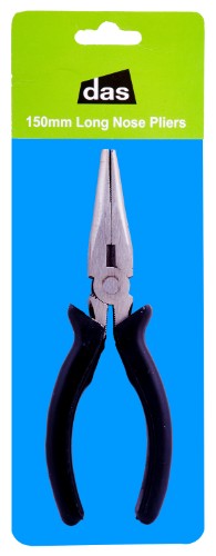 Das Long Nose Pliers 150mm: Ergonomic, precision-engineered tool for gripping, bending, and cutting in tight spaces.