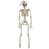 35cm plastic skeleton decoration for Halloween, perfect for creating a spooky atmosphere at parties and dinners.