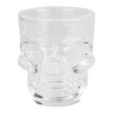 Set of 4 Halloween skull shot glasses, perfect for spooky parties, eco-friendly, and reusable for festive celebrations.