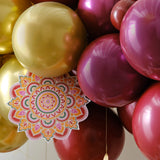 Vibrant Balloon Arch Kit for Diwali, featuring colorful balloons and sustainable materials for festive decorations.