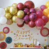 Vibrant Balloon Arch Kit for Diwali featuring colorful balloons and eco-friendly materials, perfect for festive gatherings.