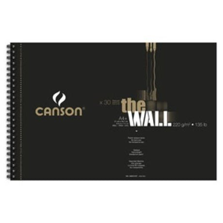 Canson The Wall S/Pad A3+ 220g, professional drawing paper with no bleedthrough, perfect for artists using various mediums.