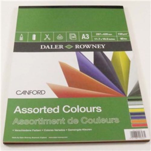 Colorful A3 cardstock pad featuring high-quality matte shades, ideal for artistic projects and displays.