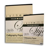 A3 calligraphy pad with 30 sheets of 90gsm parchment-style paper, ideal for elegant writing and artistic projects.