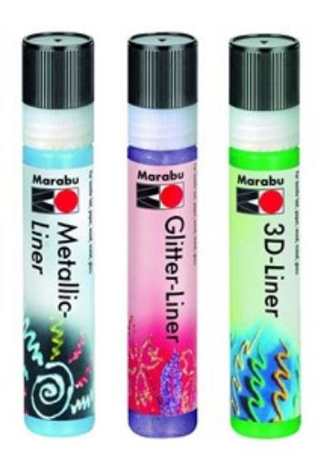 Vibrant 25ml Fun Liner Magic in rich green, perfect for precise line work and bold designs in various crafting projects.