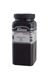 Matisse Flow 500ml Mars Black S1, premium acrylic paint for smooth, versatile application in fine art and airbrush techniques.