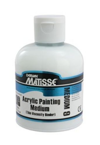 Matisse Mm9 250ml Acrylic Painting Medium enhances paint performance and consistency for vibrant, durable artworks.