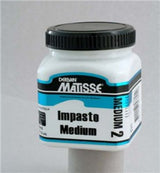 Matisse MM2 250ml Impasto Medium, a heavy-bodied texture paste for enhancing paint dimensionality and mixing with Matisse colours.