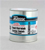 Matisse MM29 Satin Varnish 250ml enhances artwork with a clear, non-yellowing, removable coating and a semi-gloss sheen.