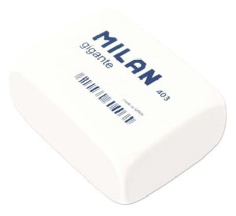 Pack of 3 Milan Erasers 403 Synthetic for precise, smudge-free correction on all paper types, perfect for artists and students.